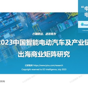 亿欧智库：2023年中国智能电动汽车及产业链出海商业矩阵研究报告 ...