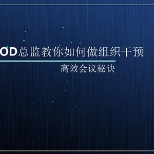 OD总监教你如何做组织干预高效会议秘诀