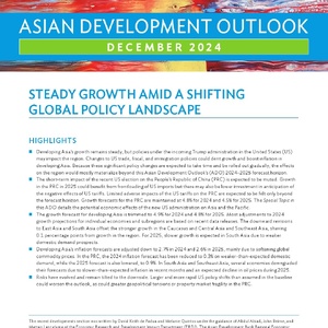ADB：2024年12月亚洲发展展望报告